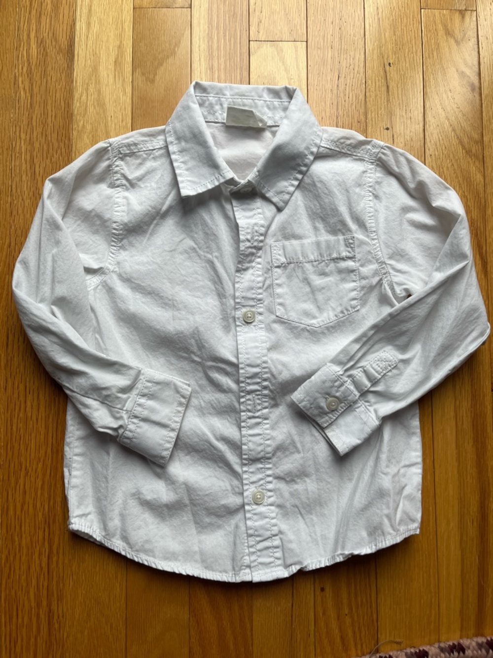 🍀6/$20 Crazy 8 White Button-Down Toddler Shirt